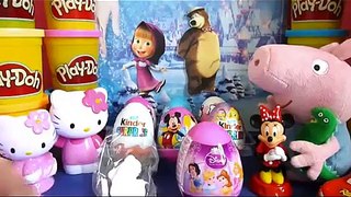 Cars Маша и Медведь, Masha i Medved Frozen,Disney Peppa Pig,Toys, Kinder masha and the bear