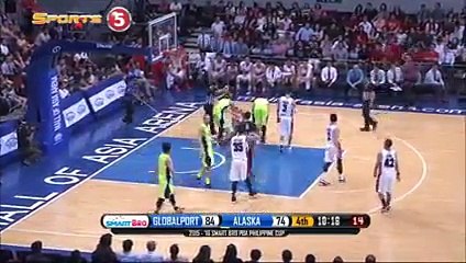 Globalport vs Alaska Q4   Philippine Cup 2015-2016 - Semi-finals Game1
