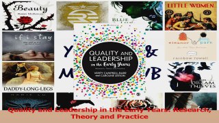 PDF Download  Quality and Leadership in the Early Years Research Theory and Practice Read Online