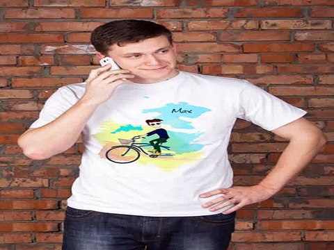 Лучший подарок на день рождения - Футболка мужская с вашим текстом Семья на велосипеде в г. Иркутск