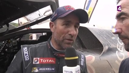VIDEO. Stéphane Peterhansel (Peugeot) : "Nos voitures sont dans le rythme"