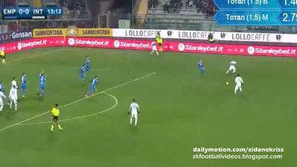 Marcelo Brozovic Fantastic Chance- Empoli v. Inter 06.01.2016 HD