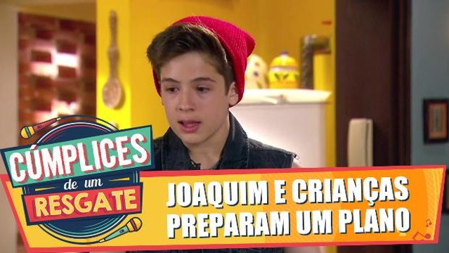Joaquim e crianças preparam um plano
