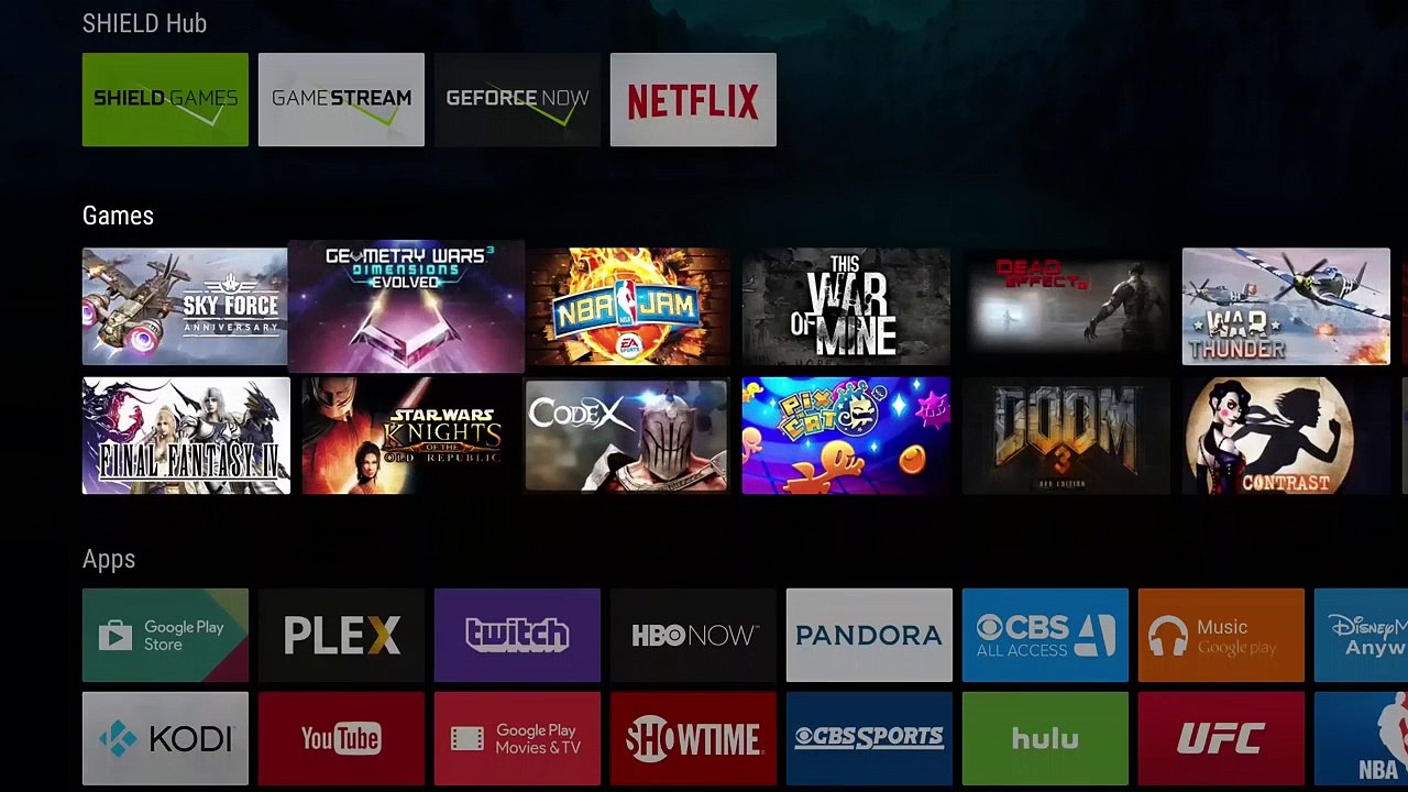 SHIELD Android TV - Android 6.0 Marshmallow