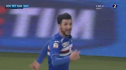 Roberto Soriano Goal 0:1   | Genoa vs Sampdoria  05.01.2016 (  HD )