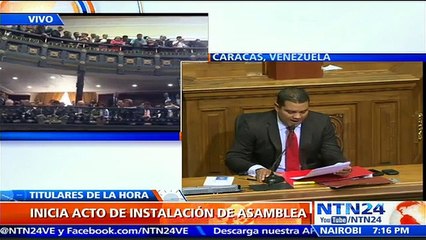 Día histórico: inicia instalación del nuevo Parlamento venezolano con mayoría opositora