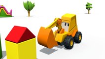 Kids 3d Construction Cartoons: Surprise Egg Unboxing! ROAD ROLLER Hide & Seek with Excava