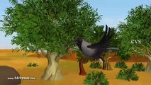 Ek Kauwa Pyaasa tha Poem - 3D Animation Hindi Nursery Rhymes for Children with Lyrics