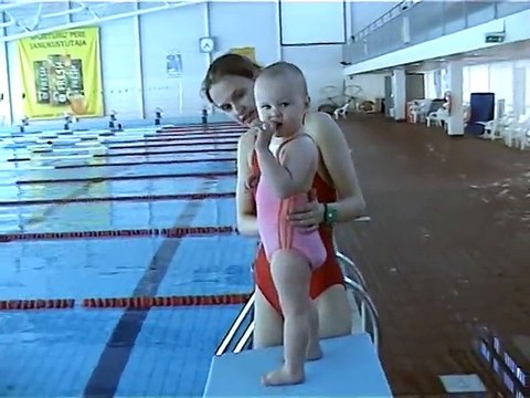 Baby Swimming (Arabel - 1 year and 9 months old swimming in the Aura Centre)