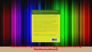 PDF Download  Dynamical Systems with Applications using Mathematica Download Full Ebook