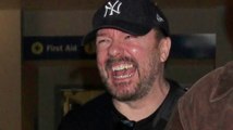 Ricky Gervais Talks Golden Globe Jokes While Arriving in L.A