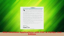PDF Download  Web Database Applications with PHP  MySQL 2nd Edition Read Online