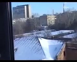 Karganın Kayak Keyfi Amatör Kameraya Yansıdı