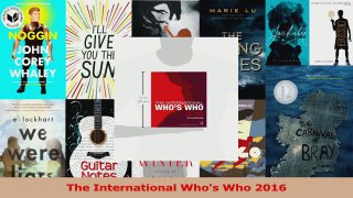 PDF Download  The International Whos Who 2016 PDF Online