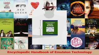 PDF Download  Encyclopedic Handbook of Emulsion Technology PDF Online