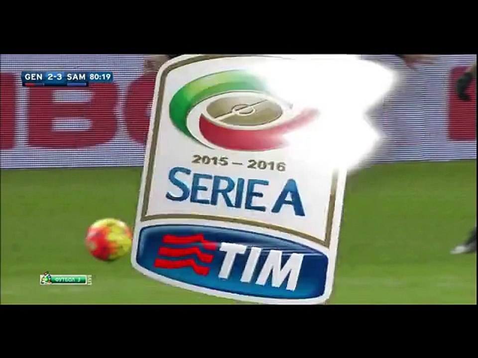 2-3 Leonardo Pavoletti Goal Italy  Serie A - 06.01.2016, Genoa 2-3 Sampdoria