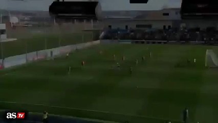 Cristiano Ronaldo Incredible goal at Zinedine Zidane first open training 05.01.2016 ‪#‎HALAMADRID‬