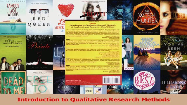 PDF Download Introduction to Qualitative Research Methods PDF Full Ebook