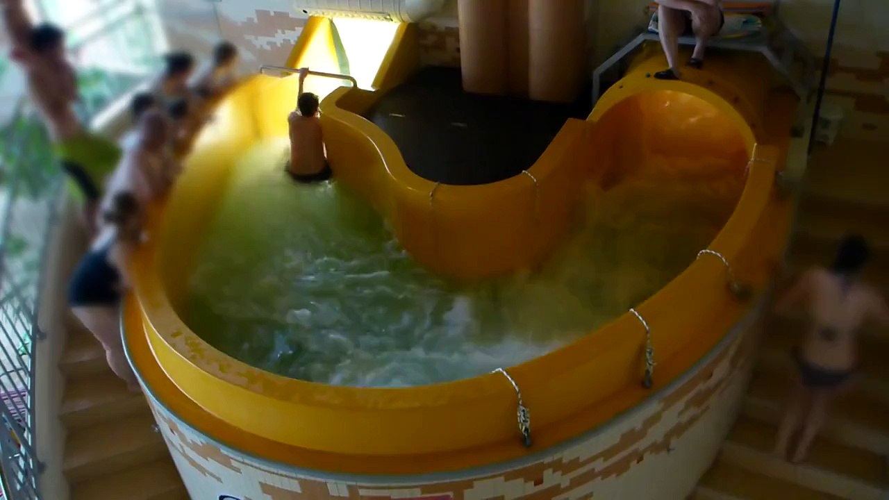 Aquapark Olešná - Wild River -- Extreme current water slide!