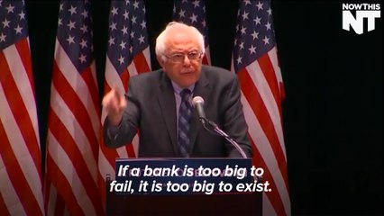 Bernie Sanders Promises To Break Up The Big Banks