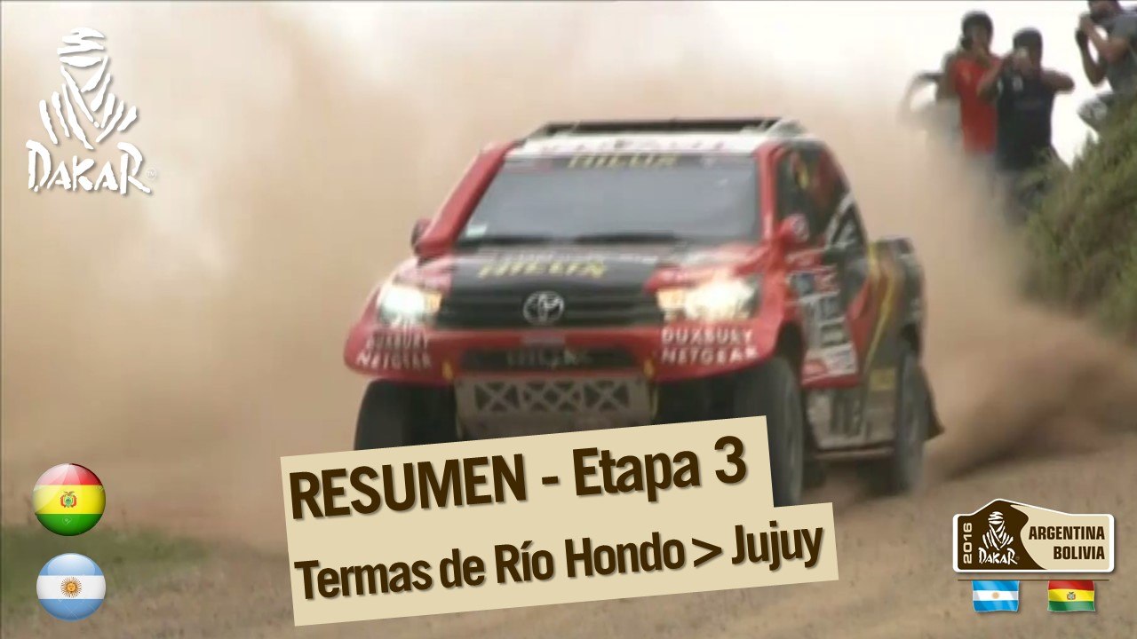 Resumen de la etapa 3 - Coche/Moto - (Termas Rio Hondo / Jujuy)