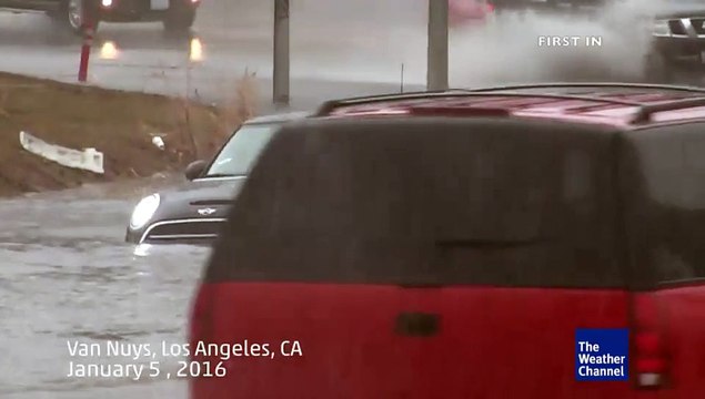 Flash #flooding in Los Angeles left this driver stranded