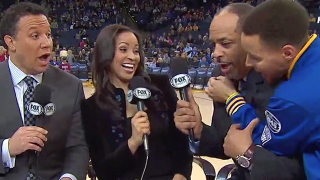 Stephen Curry Scares the Crap Out of Dell Curry