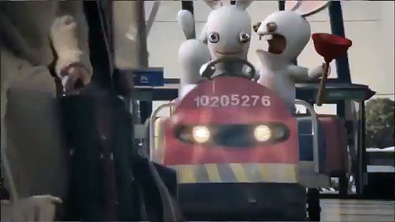 Conejos locos Rabbids en los conejos aeropuerto Aeropuerto