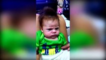 Hilarious Angry Baby Refuses To Smile Despite Attempts