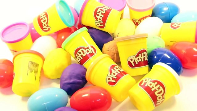 Surprise Eggs Play Doh Eggs huevo kinder sorpresa by Kidstvsongs