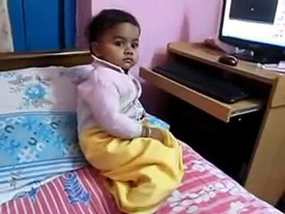 Bengali baby dancing with computer song LUNGI DANCE