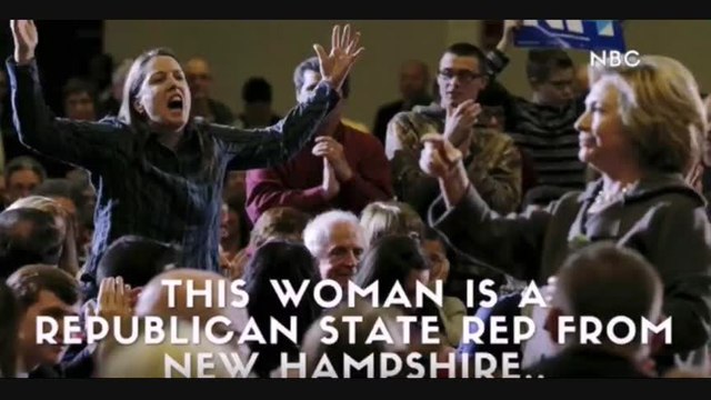 Lawmaker Republican Katherine O'Brien interrupted Hillary Clinton /I go into on her.