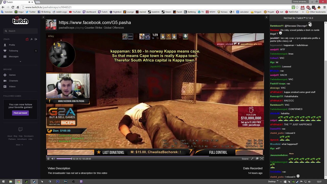 OLOFMEISTER SHOWS WALLBANG TO PASHABICEPS