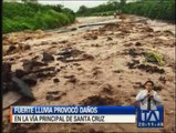 Fuerte lluvia afectó la isla Santa Cruz en Galápagos
