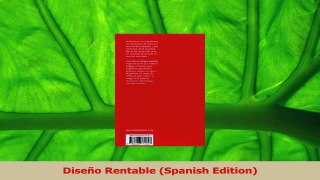 Read  Diseño Rentable Spanish Edition Ebook Free