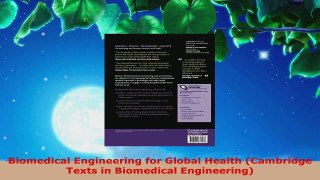 PDF Download  Biomedical Engineering for Global Health Cambridge Texts in Biomedical Engineering Read Online