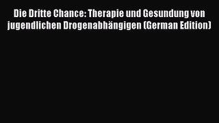 Die Dritte Chance: Therapie und Gesundung von jugendlichen Drogenabhängigen (German Edition)