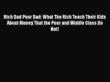 Rich Dad Poor Dad: What The Rich Teach Their Kids About Money That the Poor and Middle Class