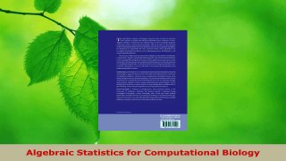 Download  Algebraic Statistics for Computational Biology PDF Online