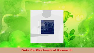 Read  Data for Biochemical Research Ebook Free