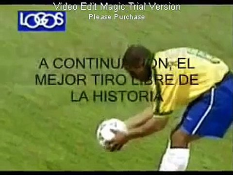 Goal Roberto Carlos against the laws of physics in 1997