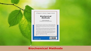 Read  Biochemical Methods EBooks Online