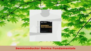 PDF Download  Semiconductor Device Fundamentals PDF Online