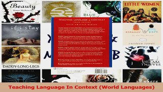 PDF Download  Teaching Language In Context World Languages PDF Online