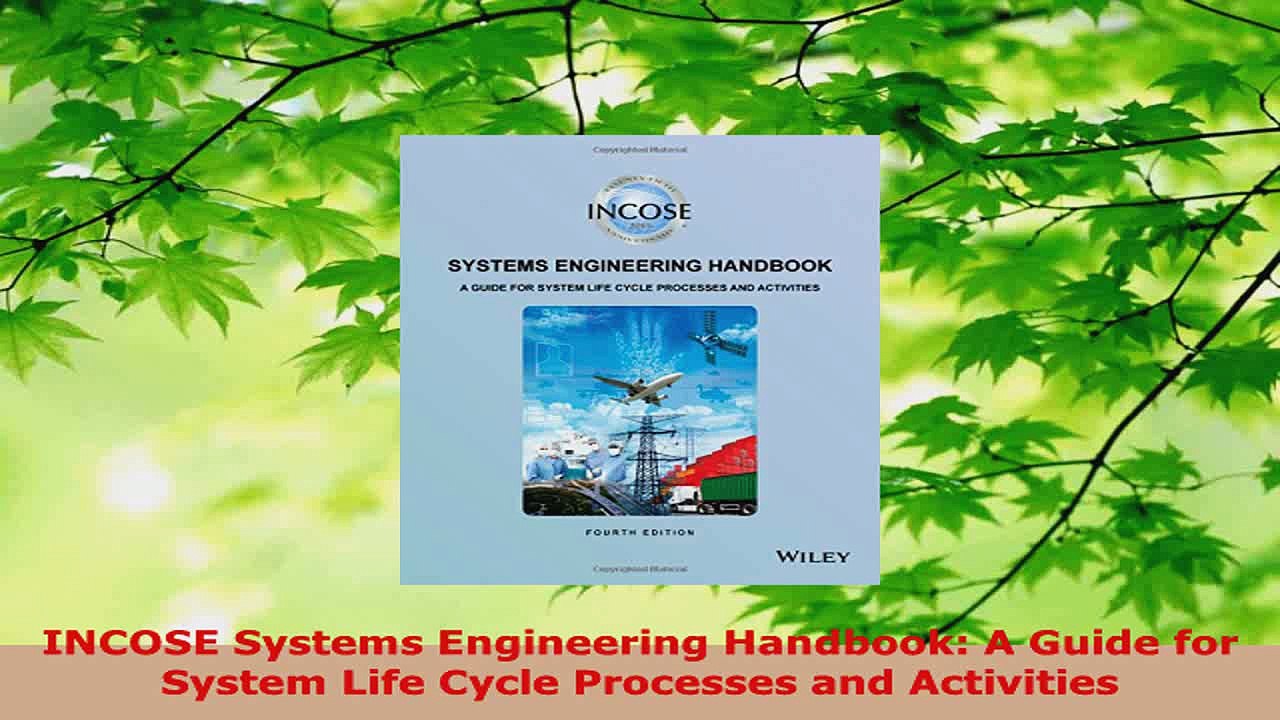 PDF Download INCOSE Systems Engineering Handbook A Guide for System Life Cycle Processes and PDF