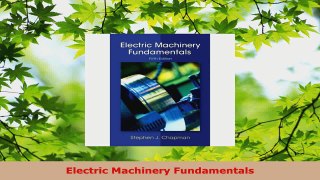 PDF Download  Electric Machinery Fundamentals PDF Full Ebook