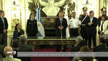 President Macri vows to defeat drug trafficking in Argentina
