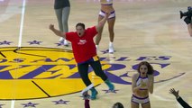 Fan Hits Half-Court Shot at Lakers Game