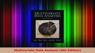 PDF Download  Multivariate Data Analysis 6th Edition Download Online