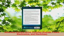 PDF Download  Advanced Electric Drive Vehicles Energy Power Electronics and Machines Read Full Ebook